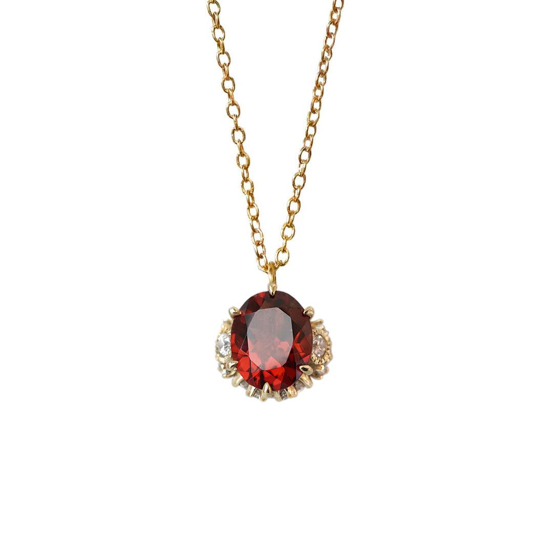 Garnet Kensington Necklace - Tippy Taste Jewelry