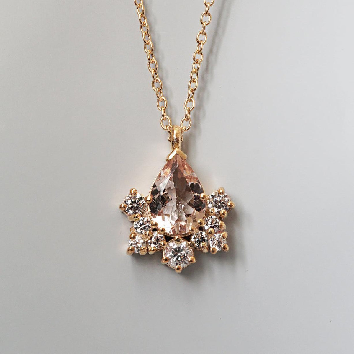 Sleeping Beauty Morganite Necklace - Tippy Taste Jewelry