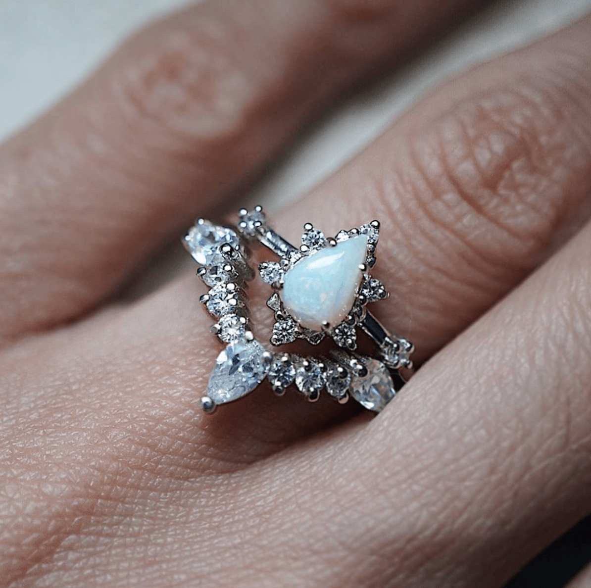 Majestic Opal Ring Set - Tippy Taste Jewelry