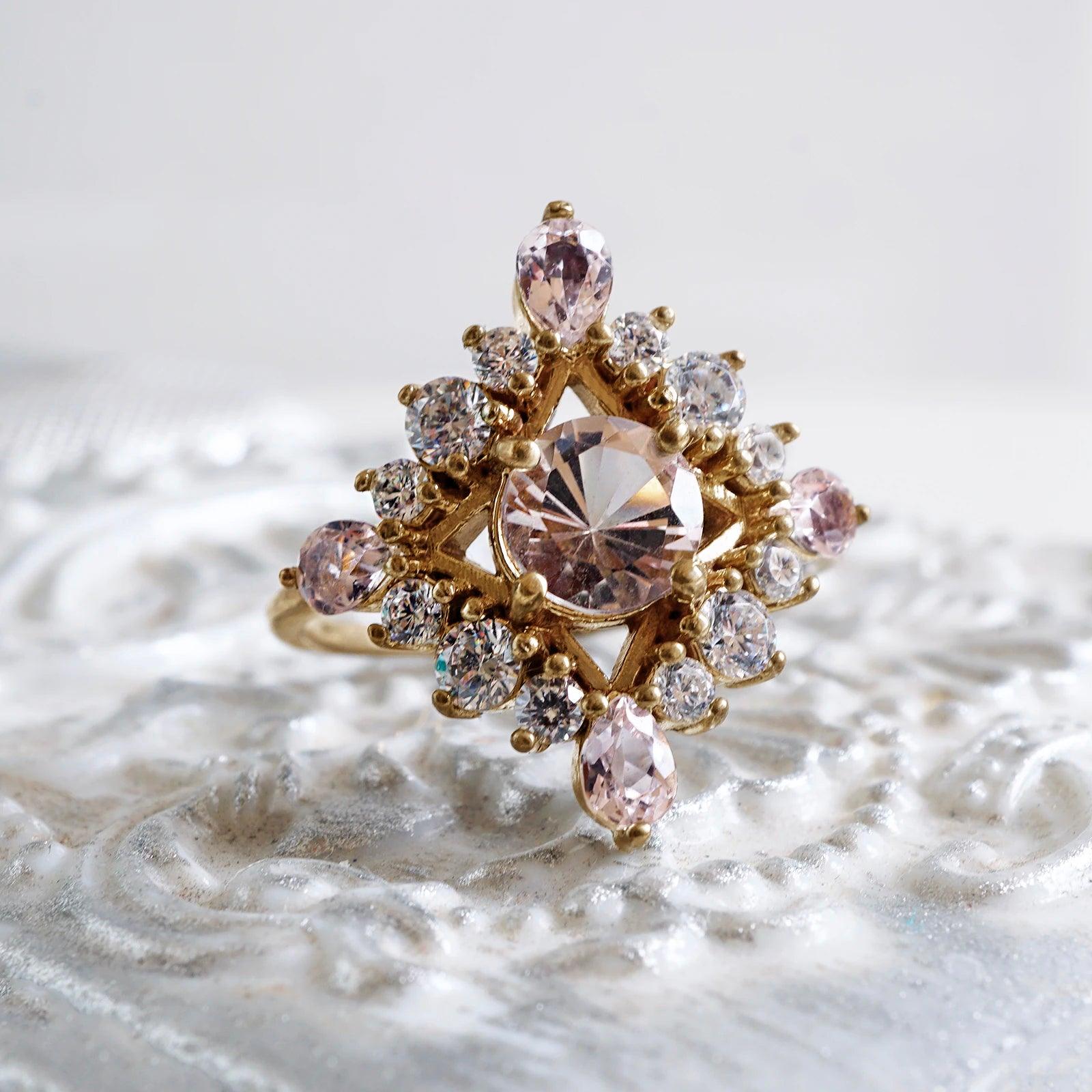 Middleton Morganite Diamond Ring