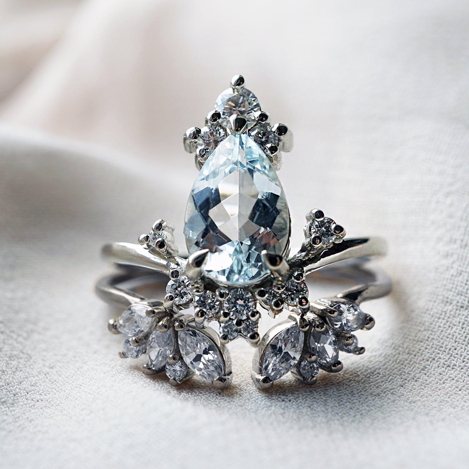 Freya Aquamarine Diamond Ring