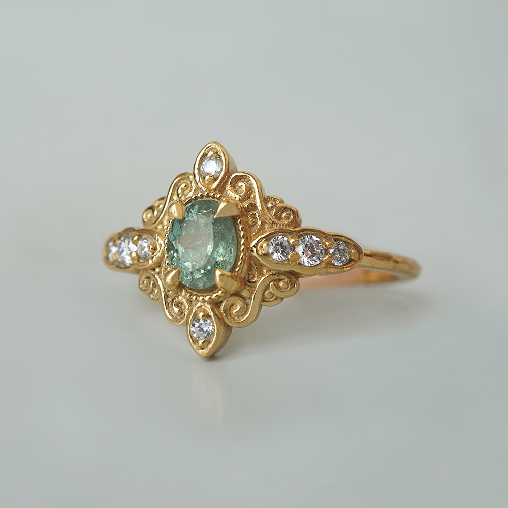 Where Daylight Sleeps Alexandrite Ring in 14K & 18K Gold