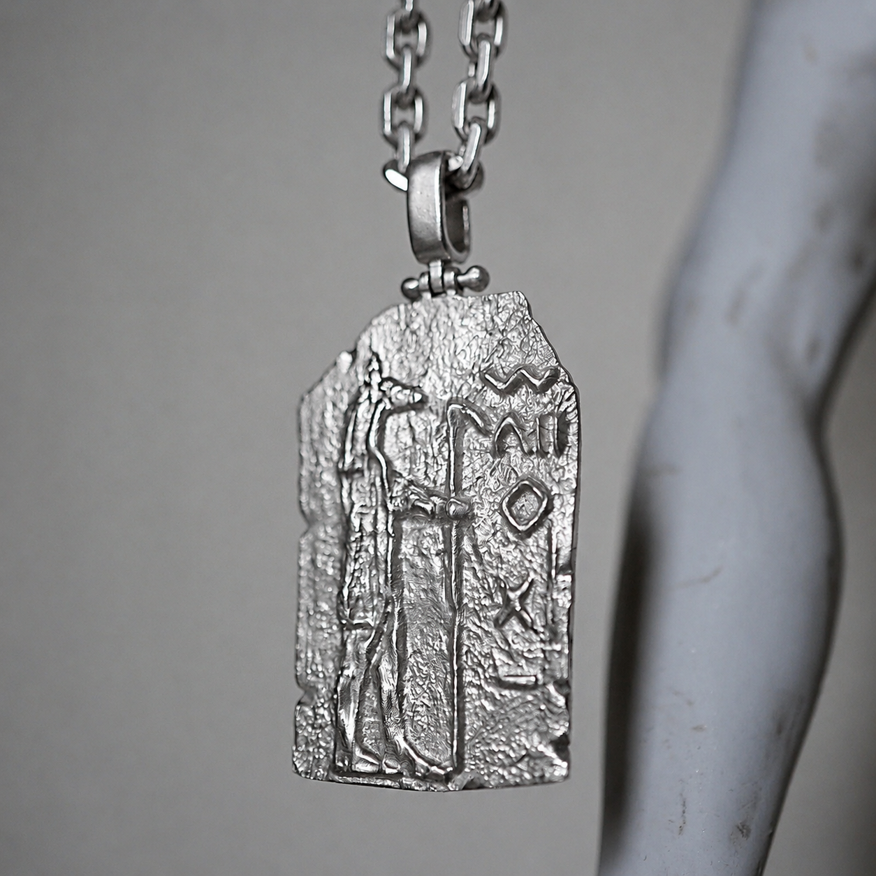 Anubis Egyptian Pendant in Sterling Silver