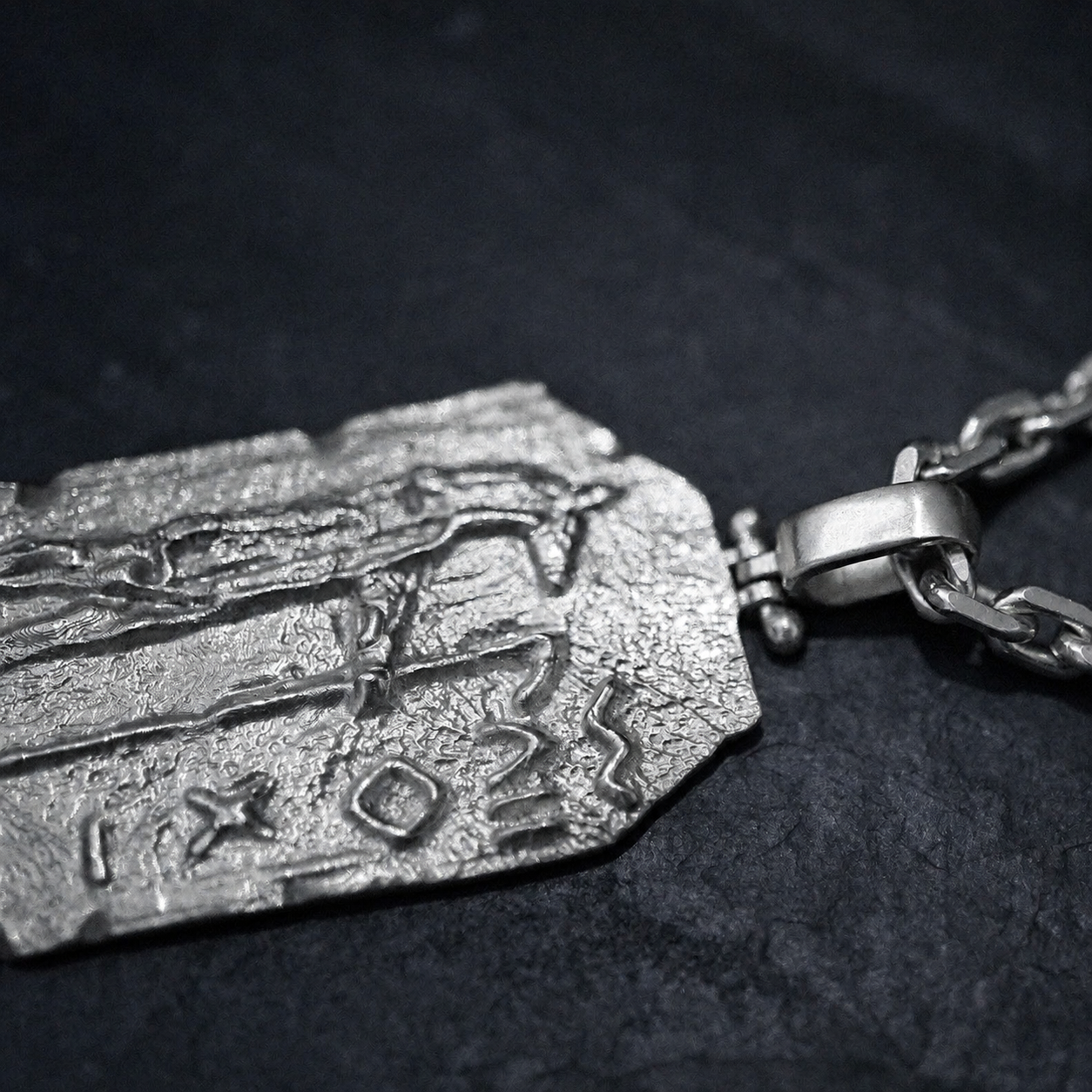 Anubis Egyptian Pendant in Sterling Silver