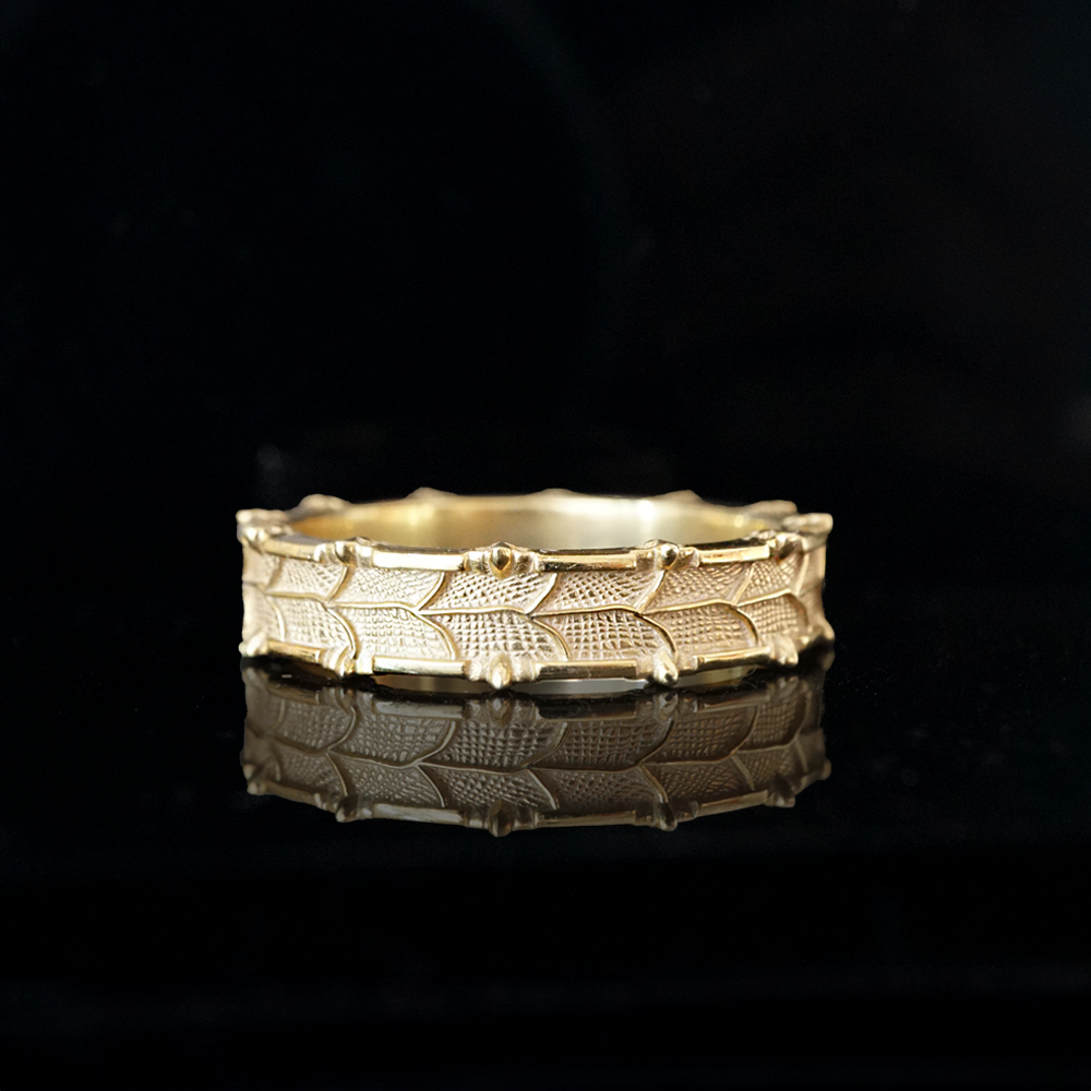 Armory Crown Ring in 14K, 18K Gold and Platinum, 5mm
