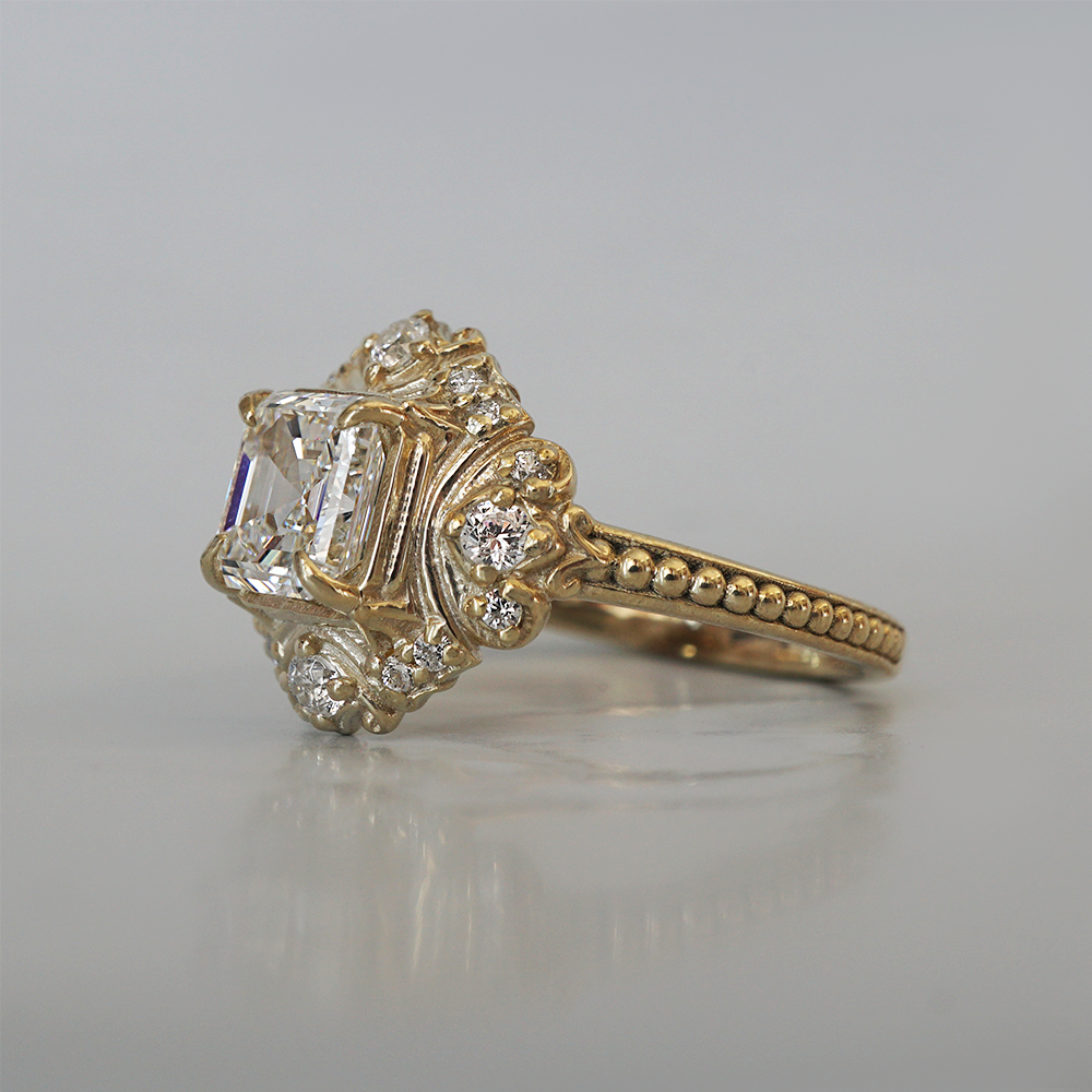 One Of A Kind: Internal Flawless Diamond Lumina Ring in 14K and 18K Gold, 1ct