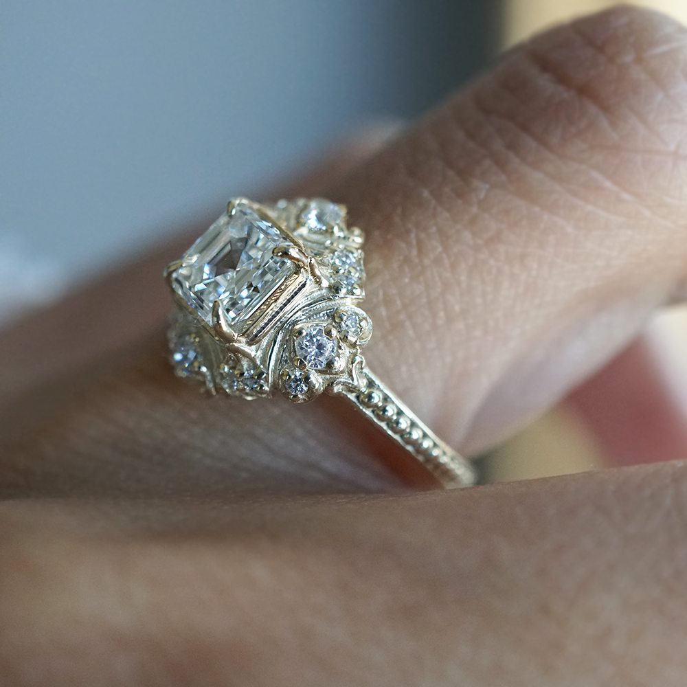 One Of A Kind: Internal Flawless Diamond Lumina Ring in 14K and 18K Gold, 1ct