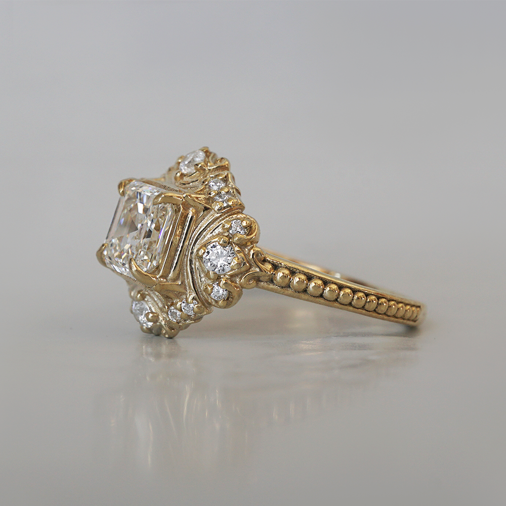 One Of A Kind: Internal Flawless Diamond Lumina Ring in 14K and 18K Gold, 1ct