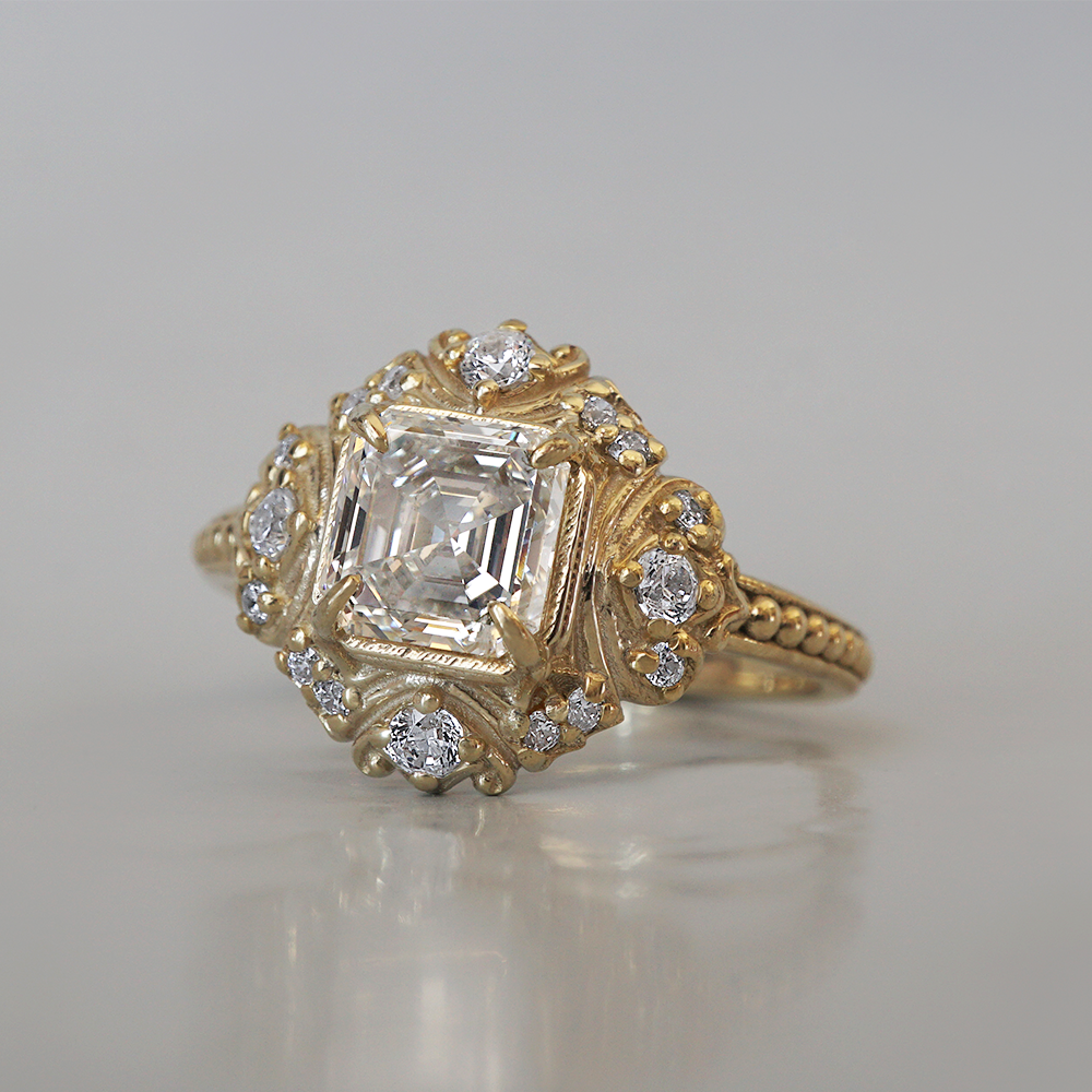 One Of A Kind: Internal Flawless Diamond Lumina Ring in 14K and 18K Gold, 1ct