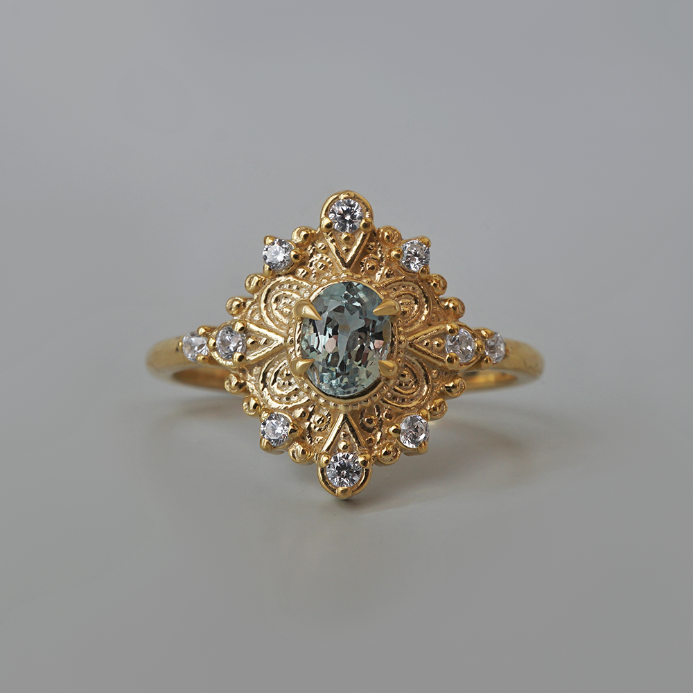 Limited Edition: Aurora Veil Alexandrite Ring in 14K and 18K Gold