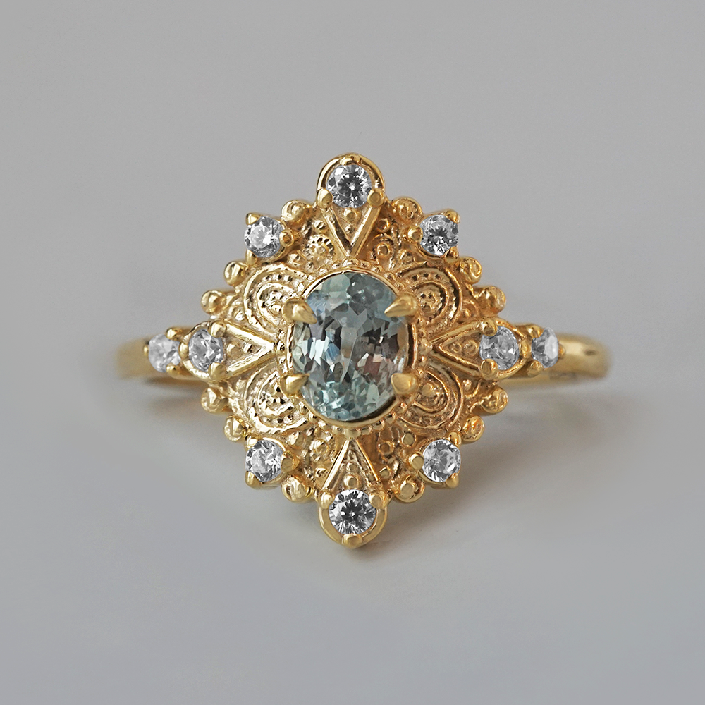 Limited Edition: Aurora Veil Alexandrite Ring in 14K and 18K Gold