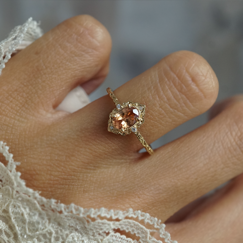 Limited Edition: Imperial Topaz Aveline Ring in 14K and 18K Gold
