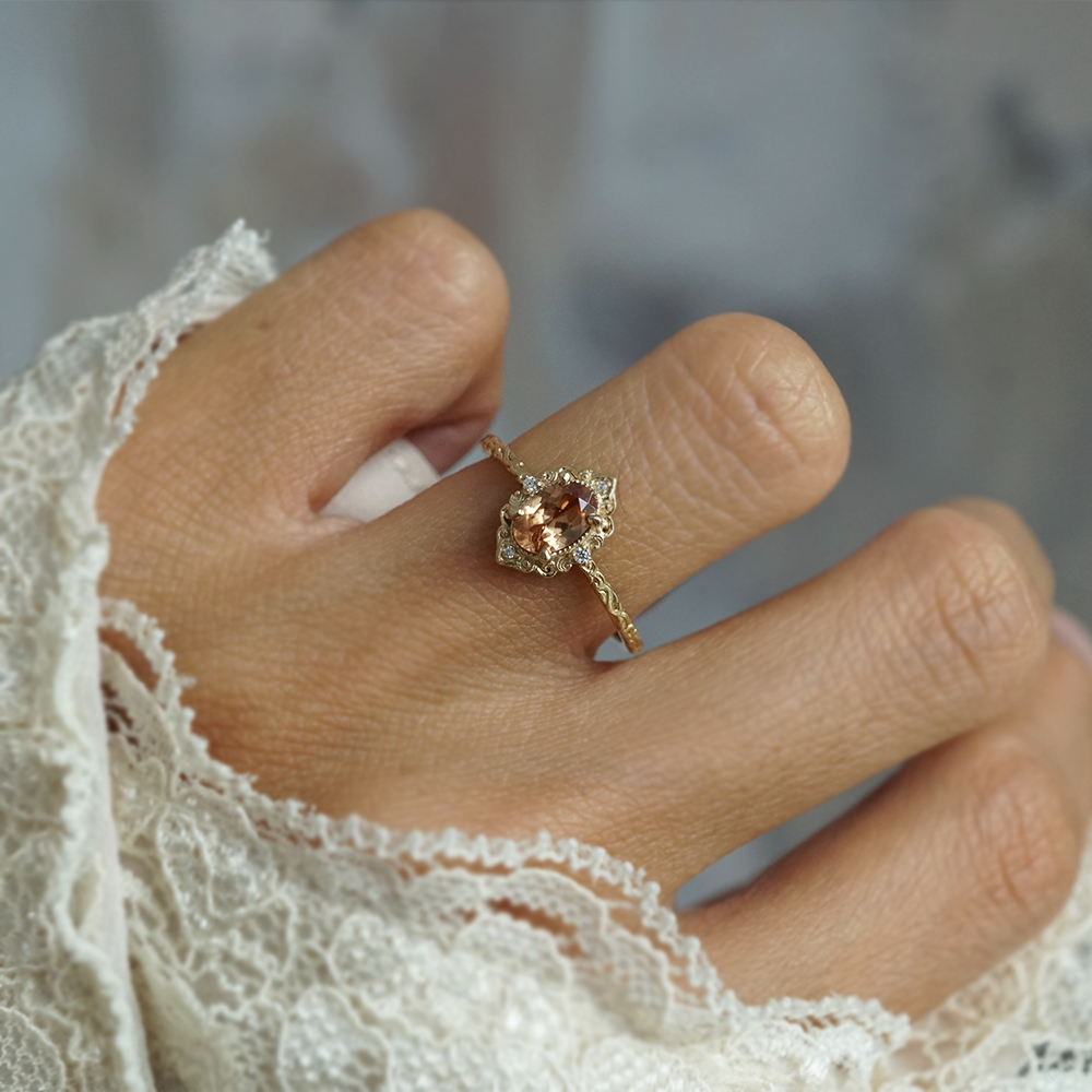 Limited Edition: Imperial Topaz Aveline Ring in 14K and 18K Gold