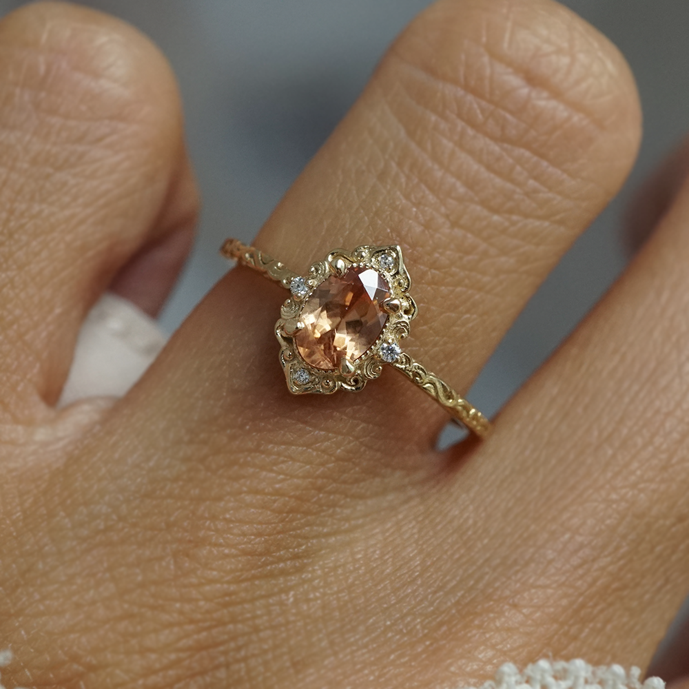 Limited Edition: Imperial Topaz Aveline Ring in 14K and 18K Gold