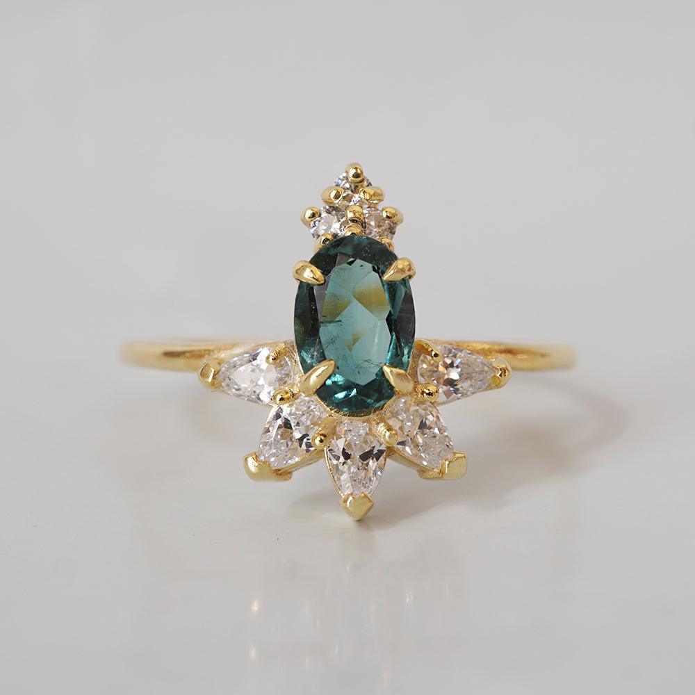 Limited Edition: 14K Green Tourmaline Berry Ring