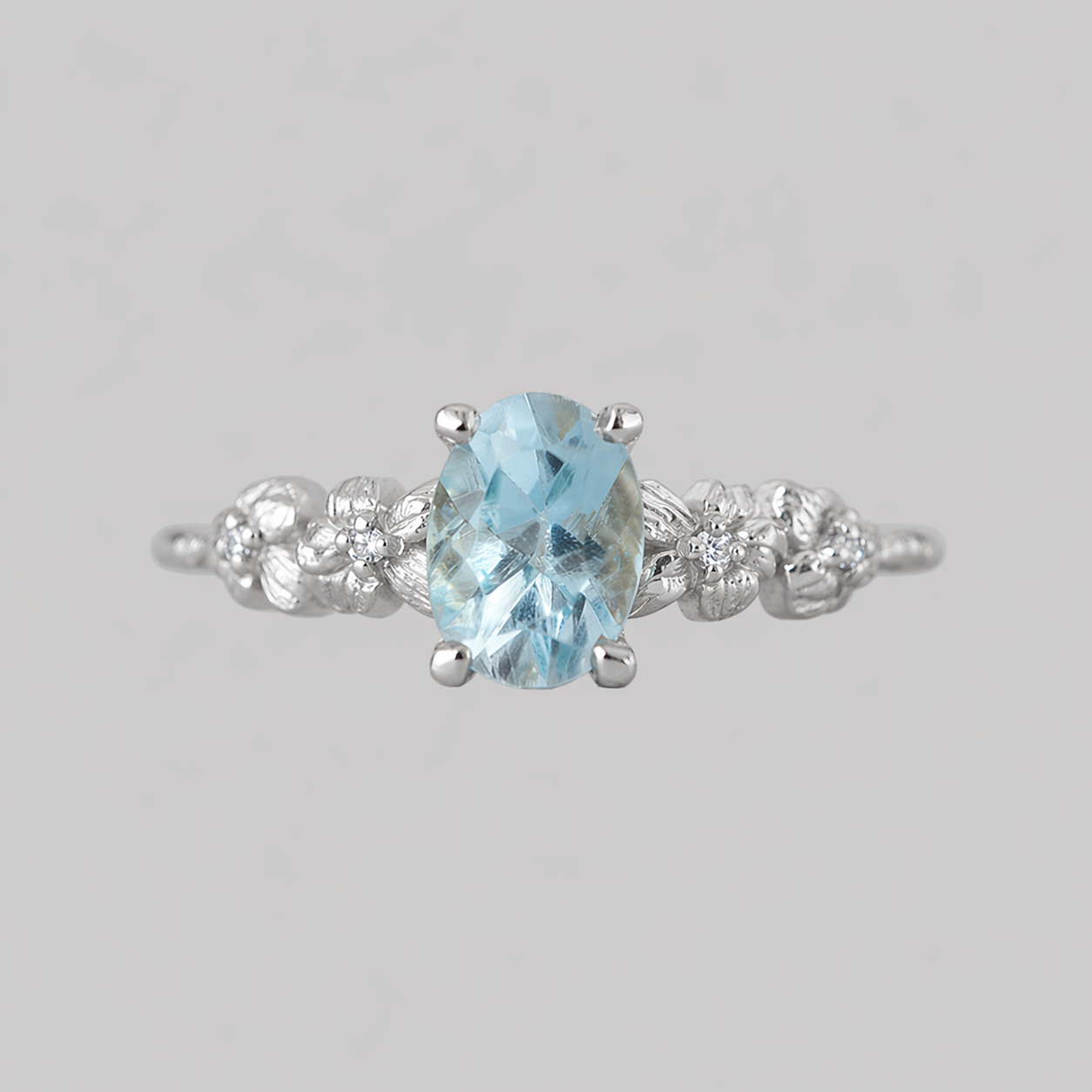 Blue Topaz Bluebell Dream Ring in Sterling Silver