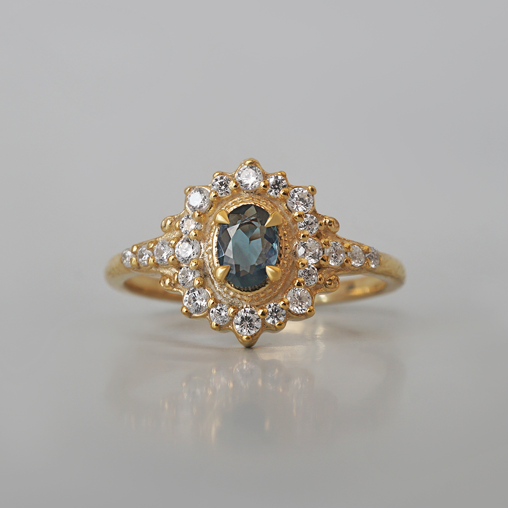 Limited Edition: Blue Hour Alexandrite Ring in 14K and 18K Gold