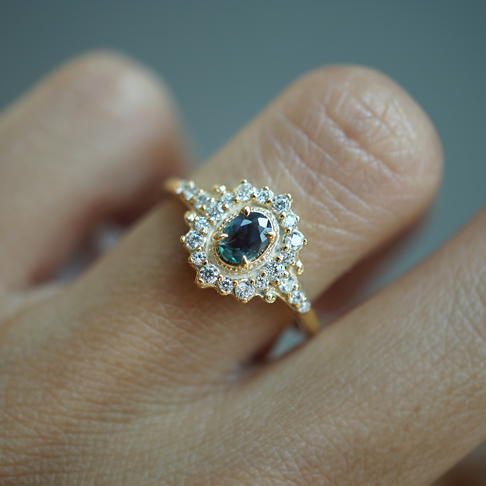 Limited Edition: Blue Hour Alexandrite Ring in 14K and 18K Gold