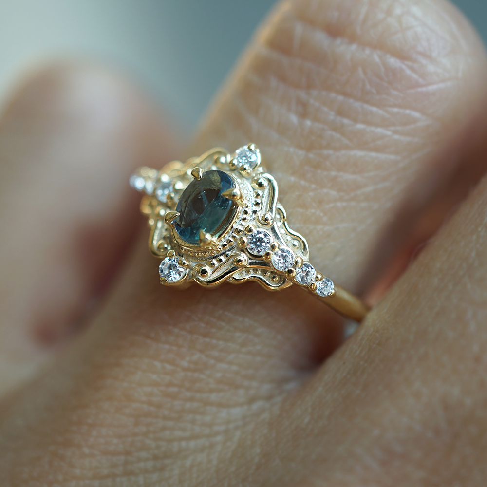 Limited Edition: Quiet Hour Alexandrite Ring in 14K and 18K Gold