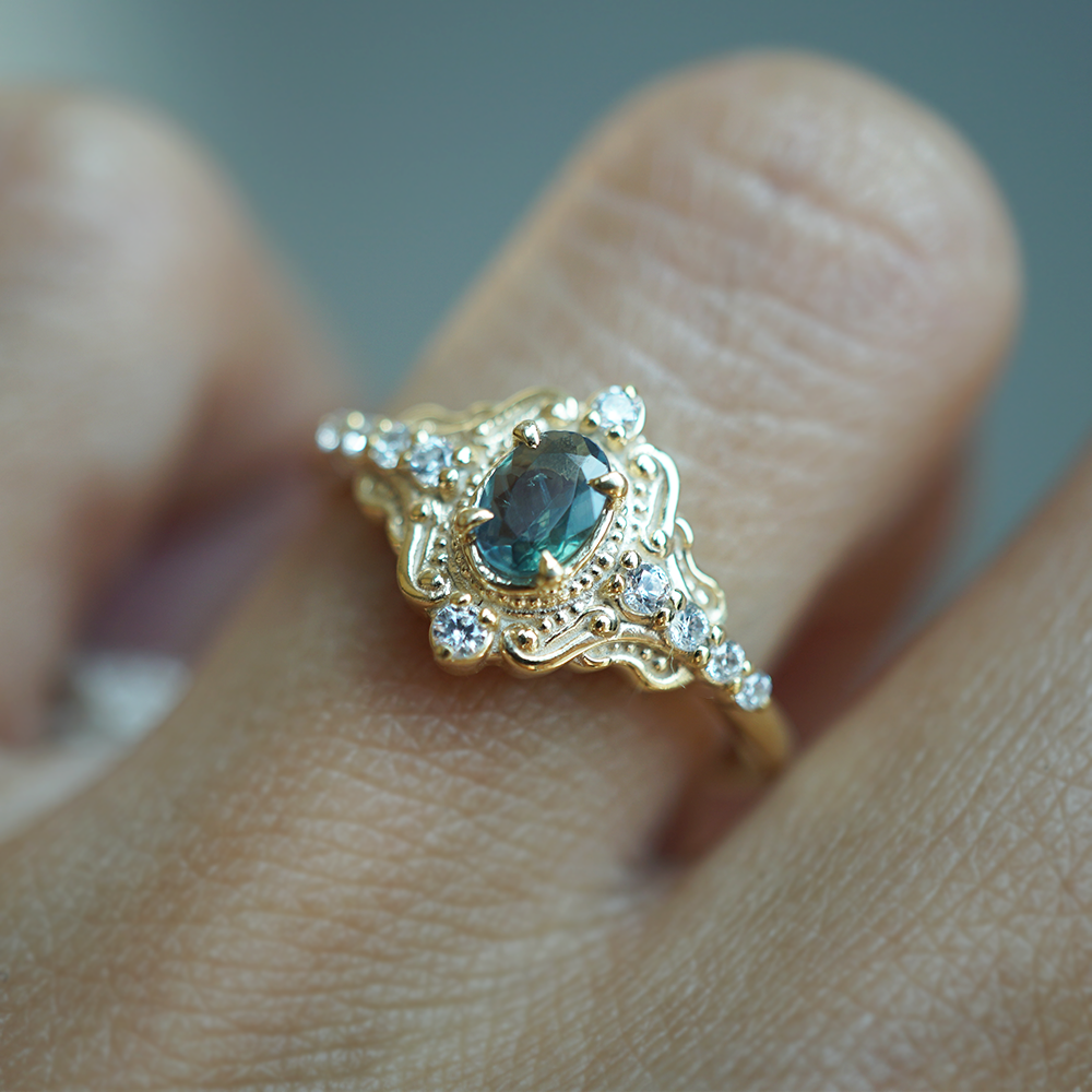Limited Edition: Quiet Hour Alexandrite Ring in 14K and 18K Gold