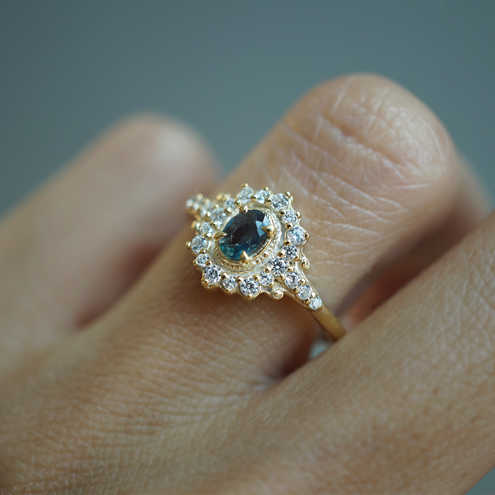 Limited Edition: Blue Hour Alexandrite Ring in 14K and 18K Gold