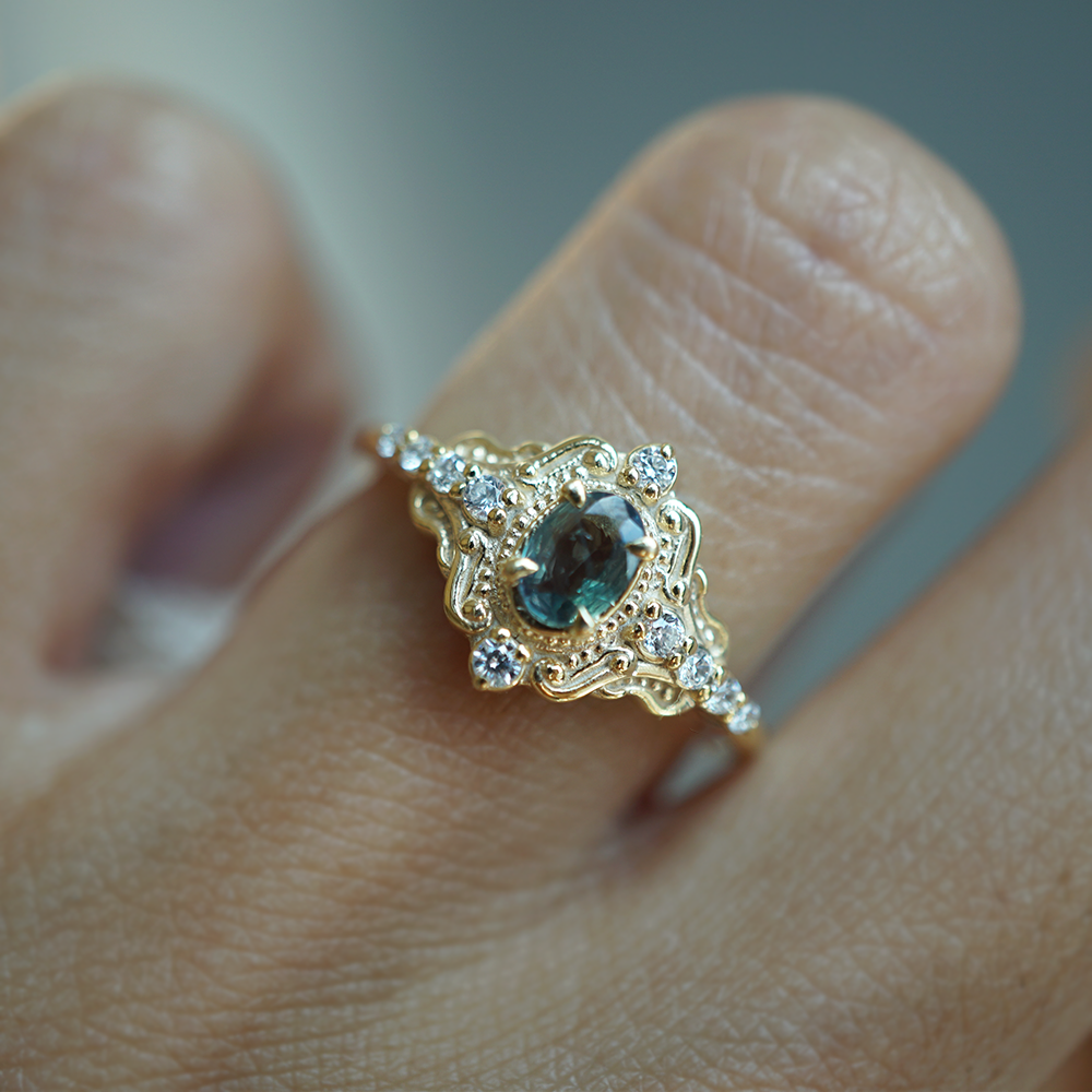 Limited Edition: Quiet Hour Alexandrite Ring in 14K and 18K Gold
