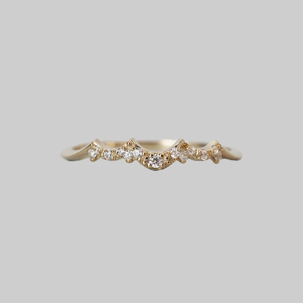 Celeste Diamond Band in 14K and 18K Gold