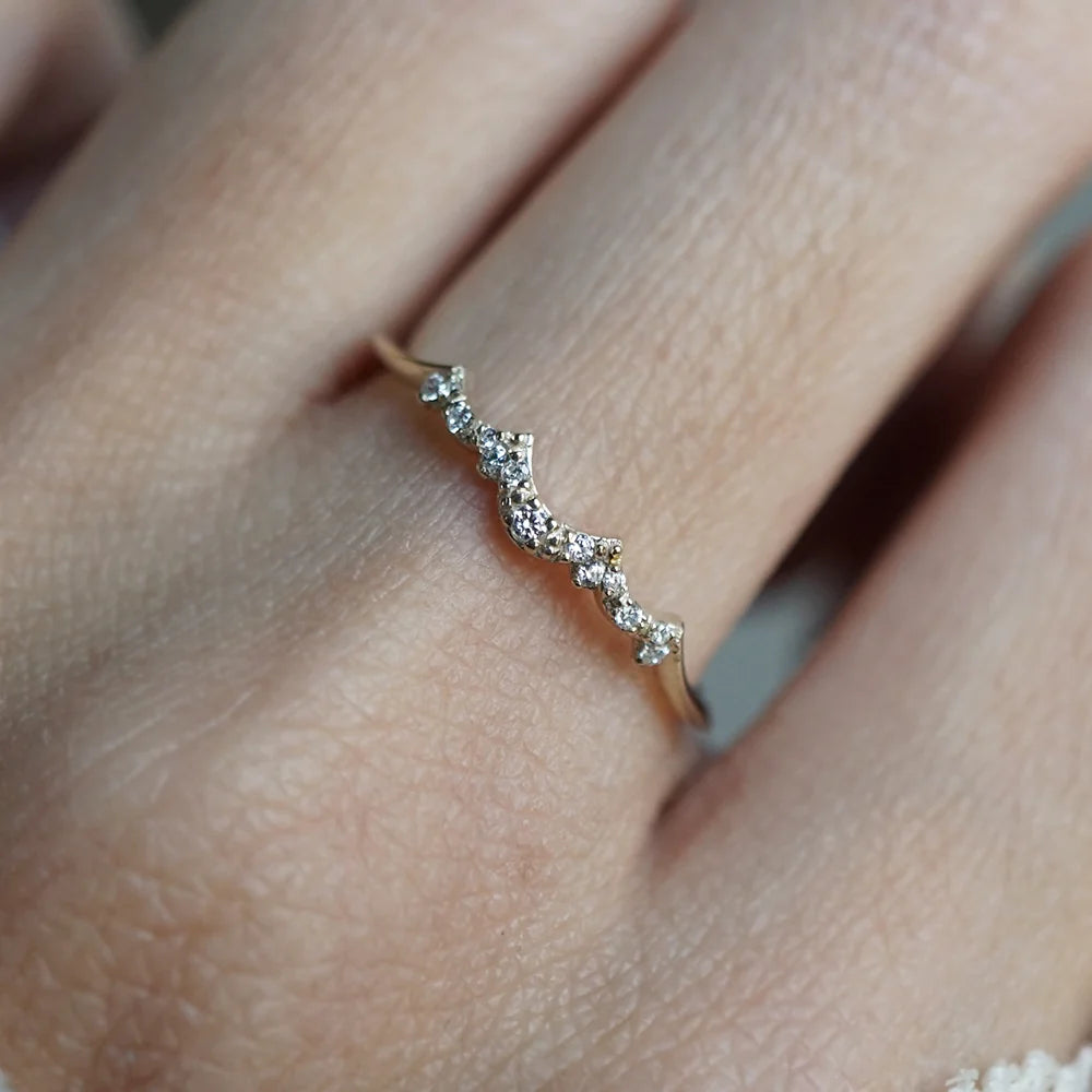 Celeste Diamond Band in 14K and 18K Gold