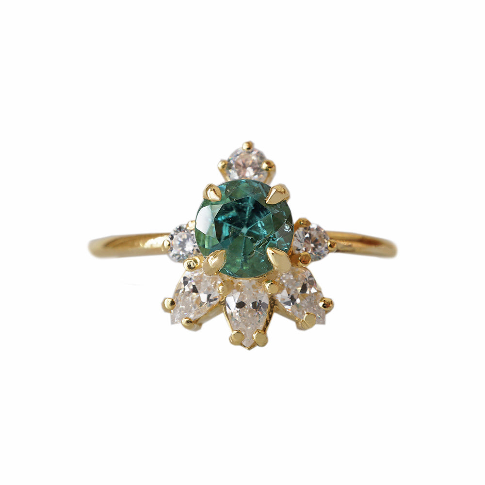 Limited Edition: Teal Tourmaline Cloud Ring