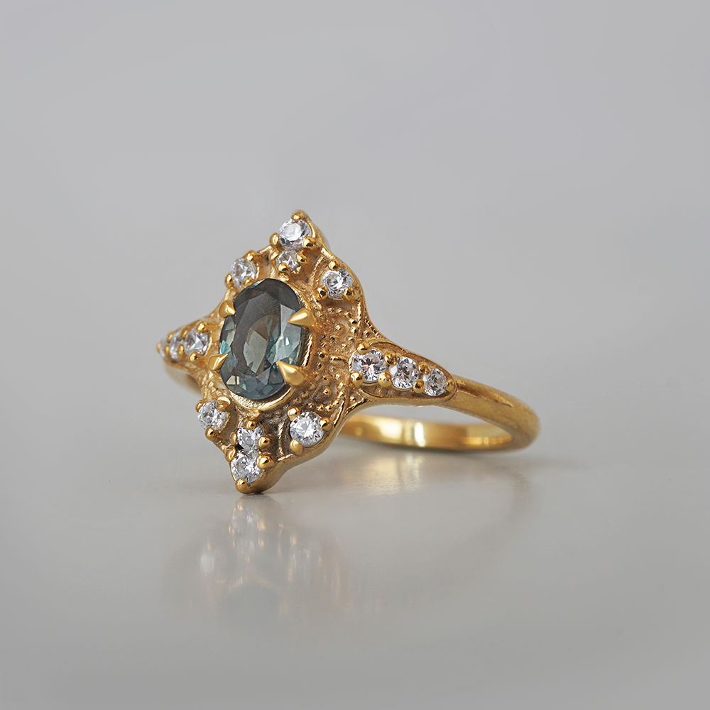 Limited Edition: Midnight Star Alexandrite Ring in 14K and 18K Gold