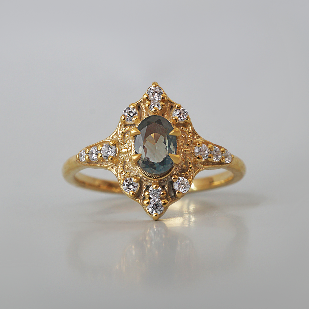 Limited Edition: Midnight Star Alexandrite Ring in 14K and 18K Gold