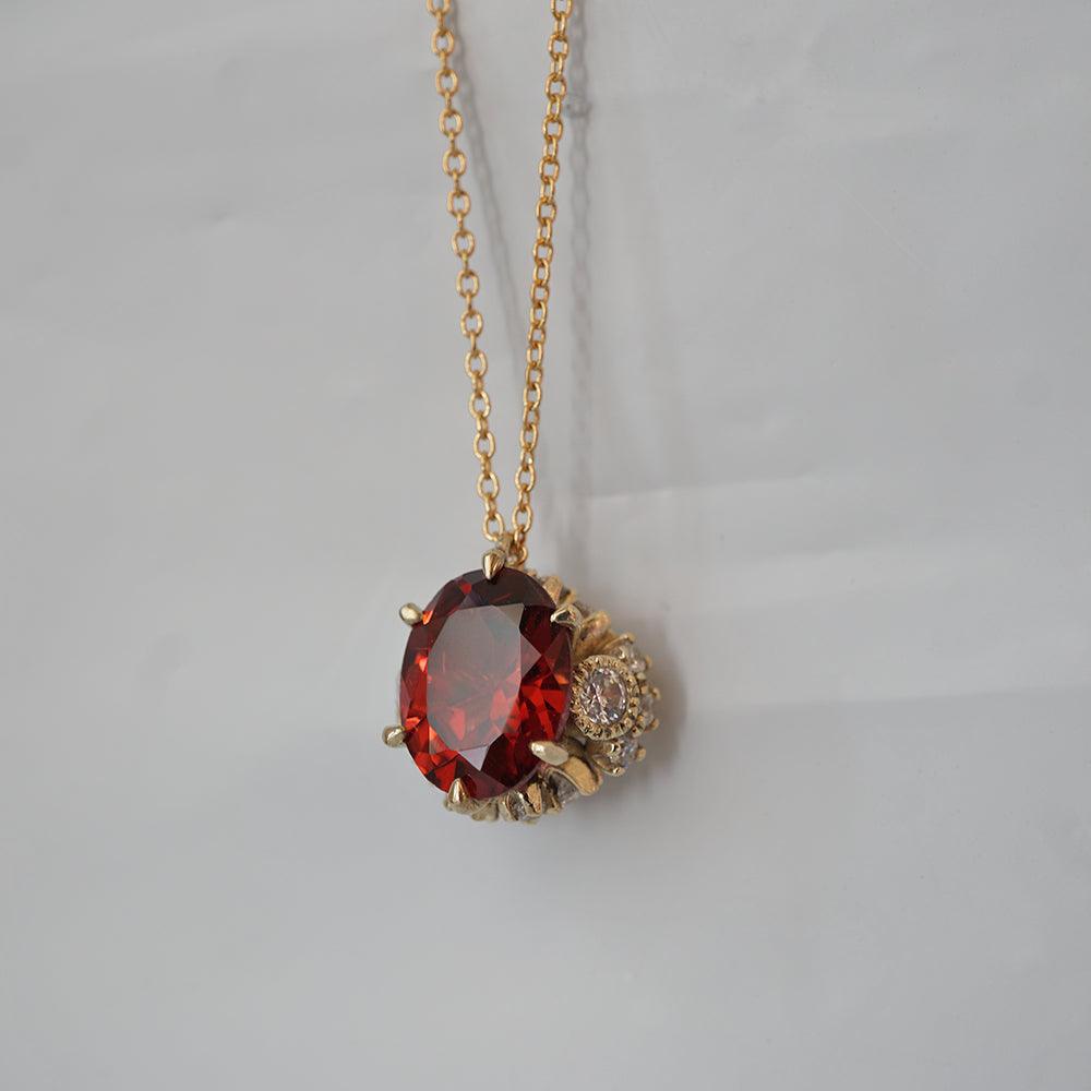 Garnet Kensington Necklace