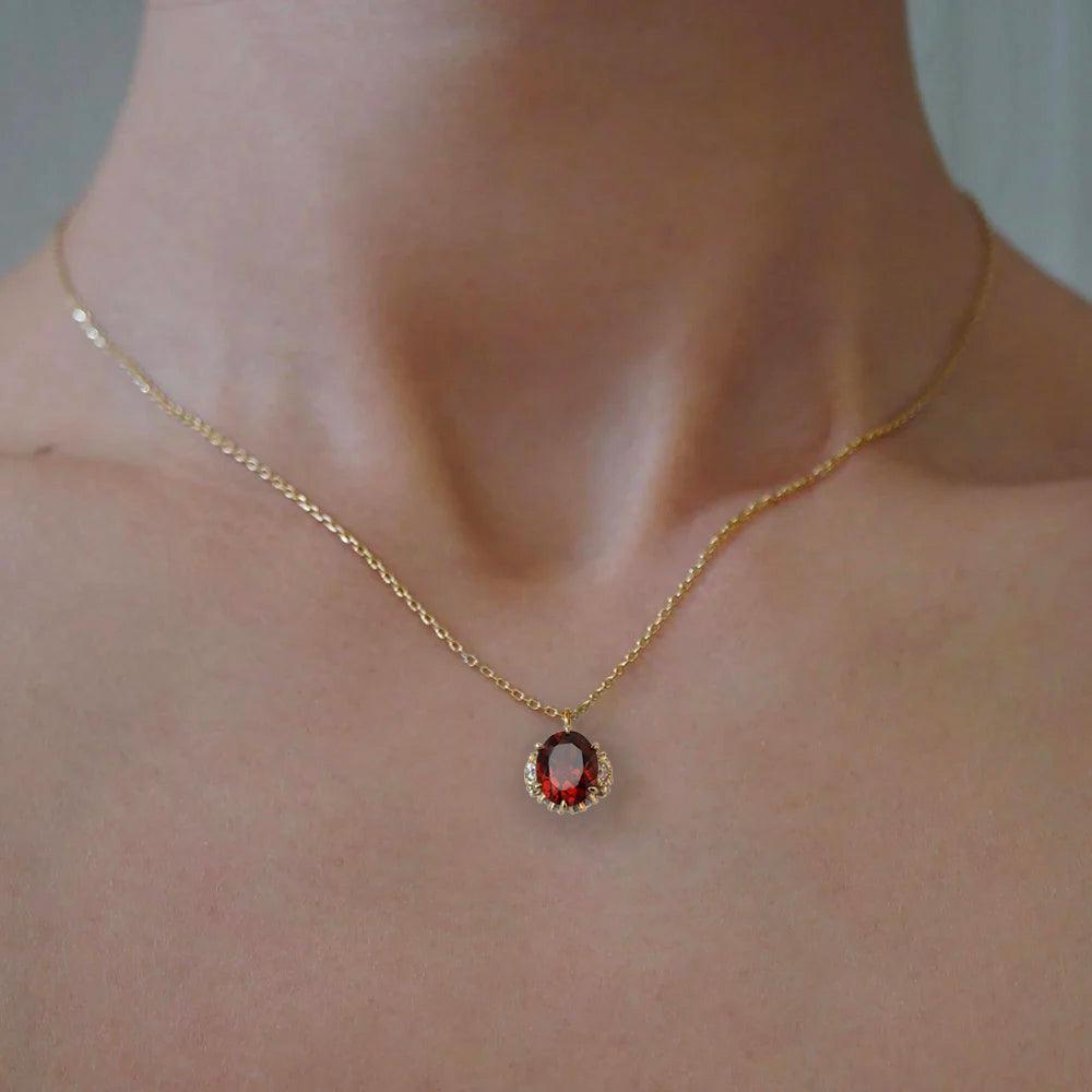 Garnet Kensington Necklace