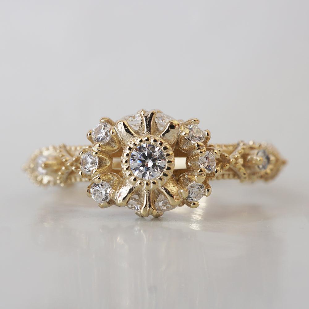 Stella Diamond Ring in 14K and 18K Gold - Tippy Taste Jewelry