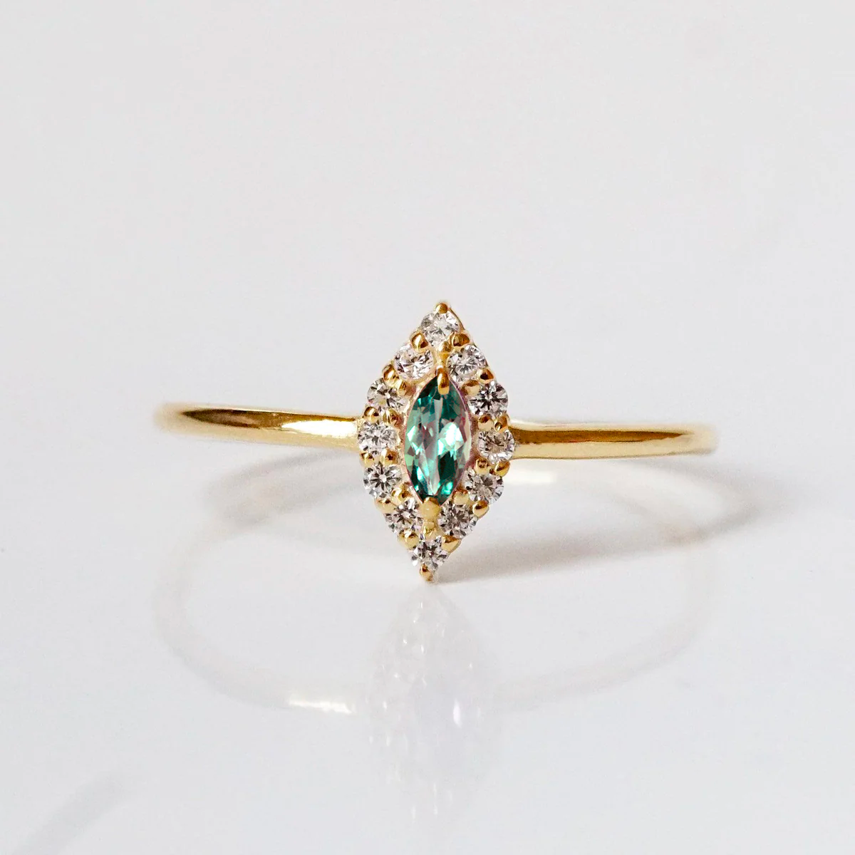 Limited Edition: 14K Alexandrite Marquise Ring
