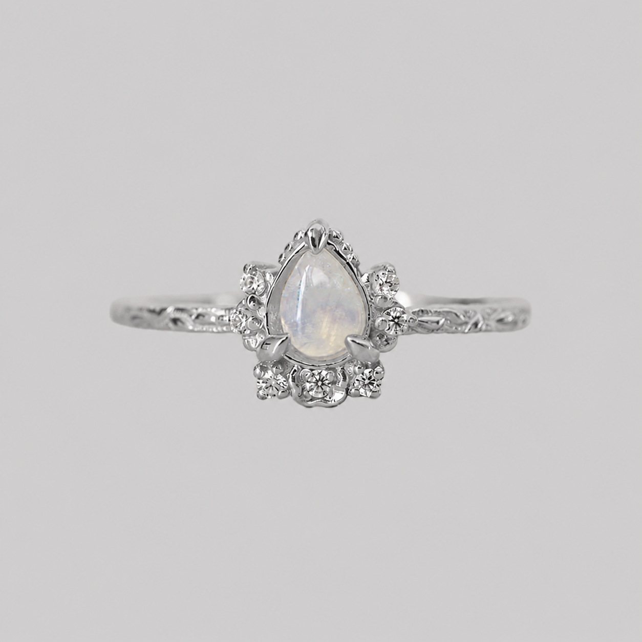 Lunaria Opal Ring in Sterling Silver
