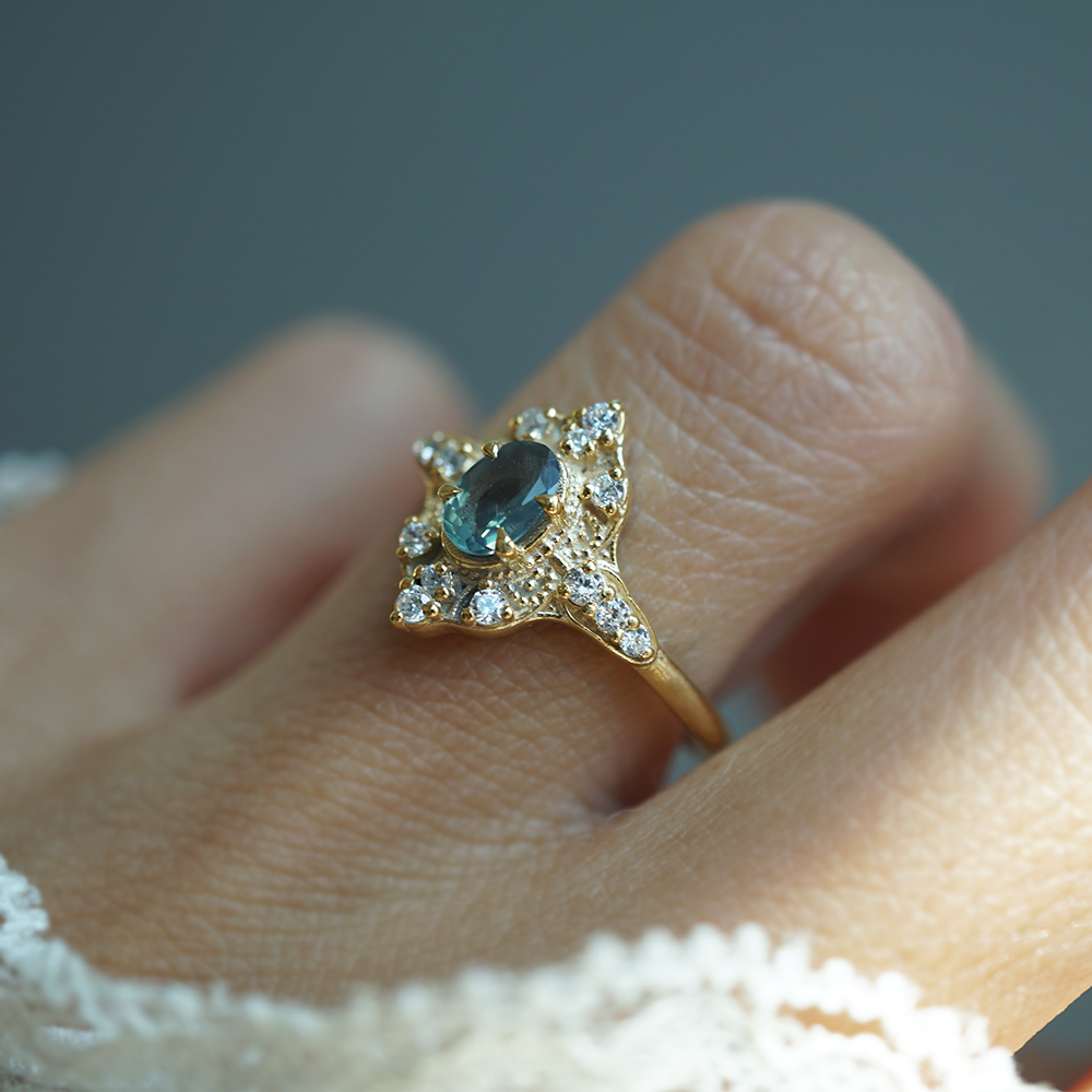 Limited Edition: Midnight Star Alexandrite Ring in 14K and 18K Gold