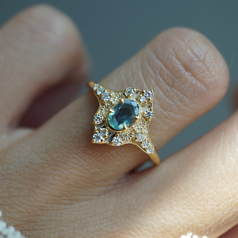 Limited Edition: Midnight Star Alexandrite Ring in 14K and 18K Gold