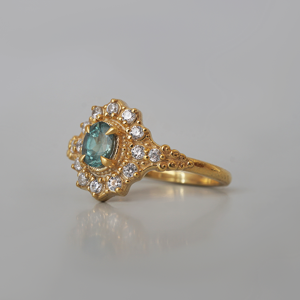 Limited Edition: Moonlit Tide Alexandrite Ring in 14K and 18K Gold