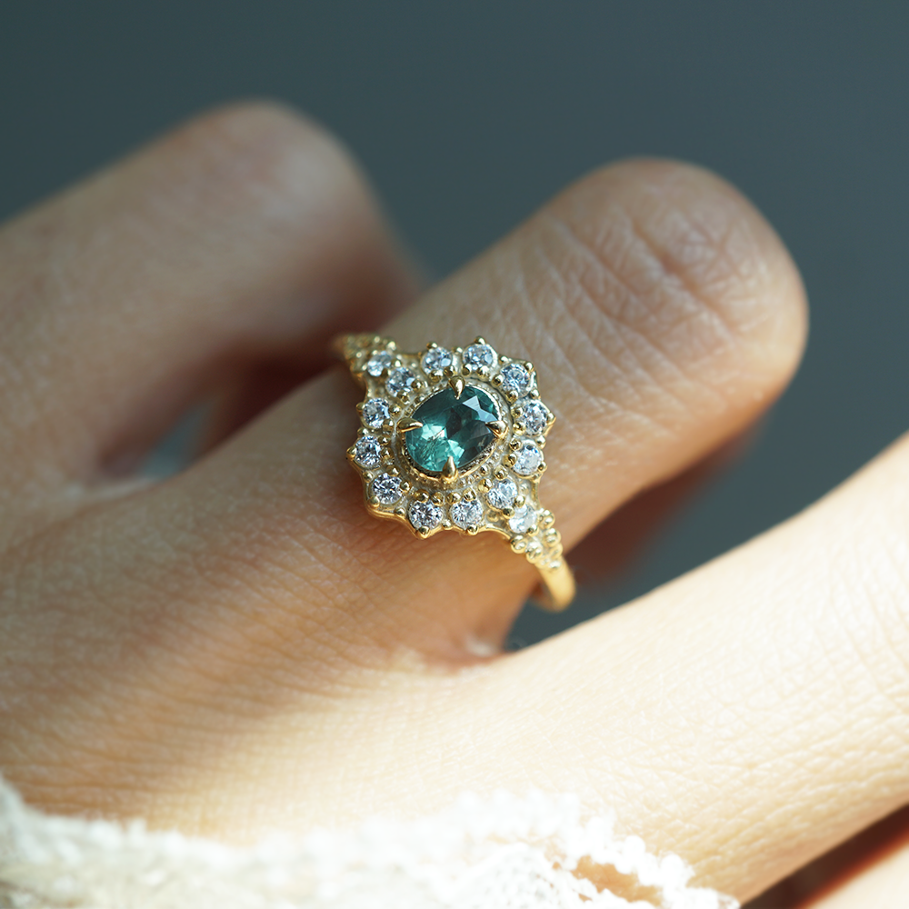 Limited Edition: Moonlit Tide Alexandrite Ring in 14K and 18K Gold
