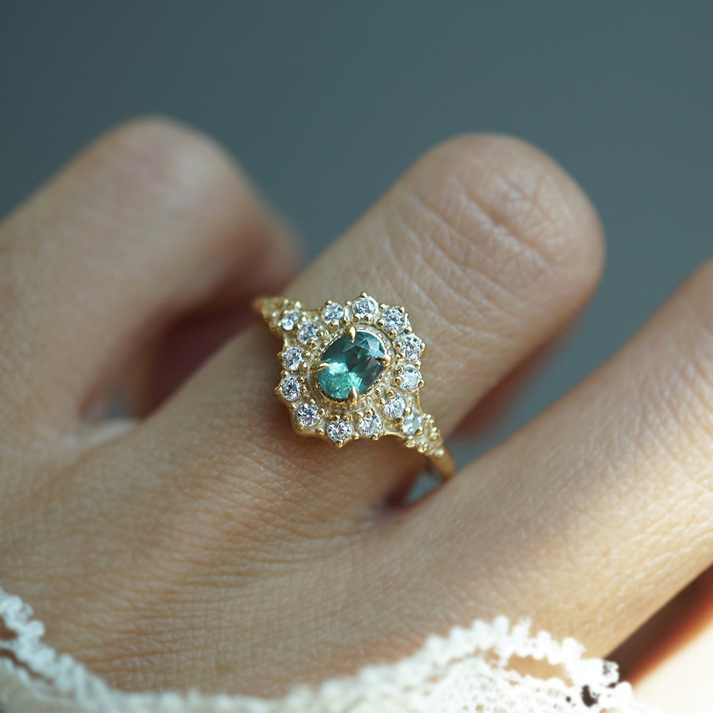 Limited Edition: Moonlit Tide Alexandrite Ring in 14K and 18K Gold
