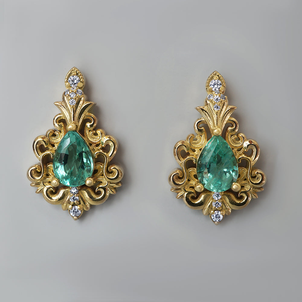Tears of Venus Emerald Drops in Sterling Silver, 14K and 18K Gold