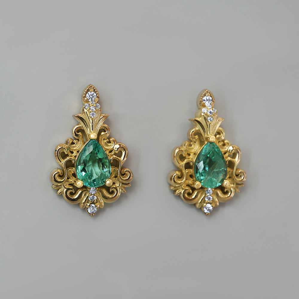 Tears of Venus Emerald Drops in Sterling Silver, 14K and 18K Gold