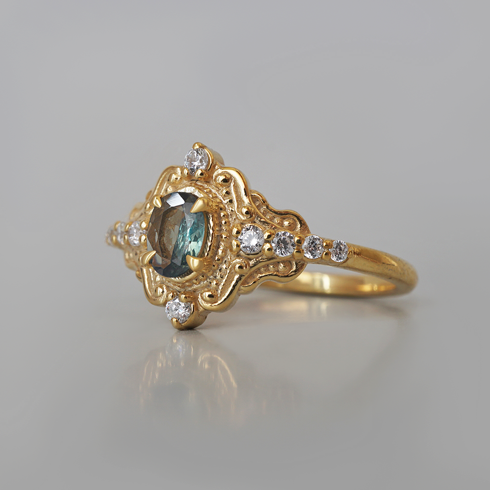 Limited Edition: Quiet Hour Alexandrite Ring in 14K and 18K Gold