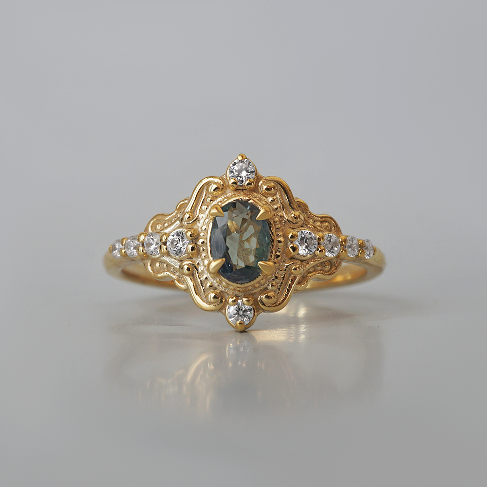 Limited Edition: Quiet Hour Alexandrite Ring in 14K and 18K Gold