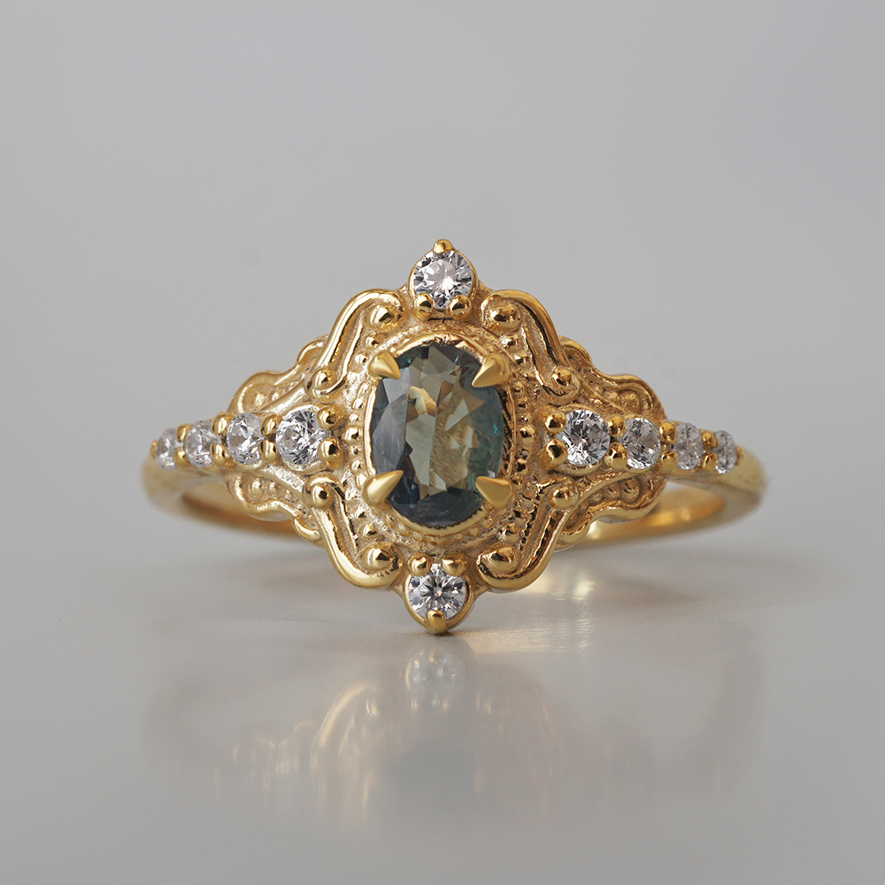 Limited Edition: Quiet Hour Alexandrite Ring in 14K and 18K Gold