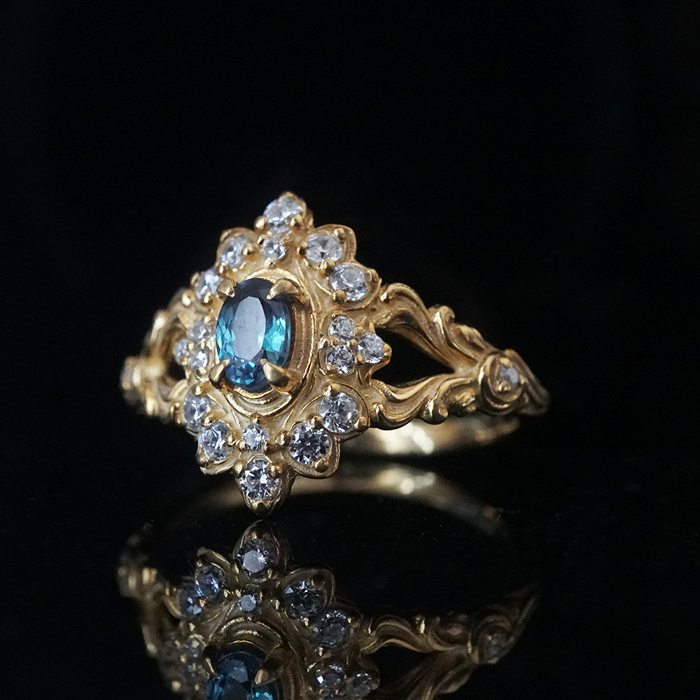 One Of A Kind: Starry Muse Alexandrite Diamond Ring in 14K and 18K Gold
