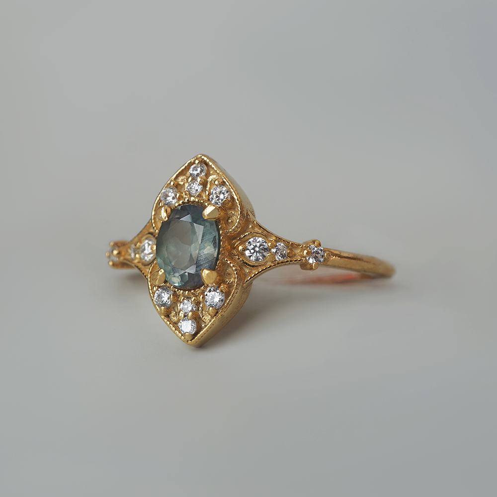 Limited Edition: The Turning Glass Alexandrite Ring in 14K and 18K Gold