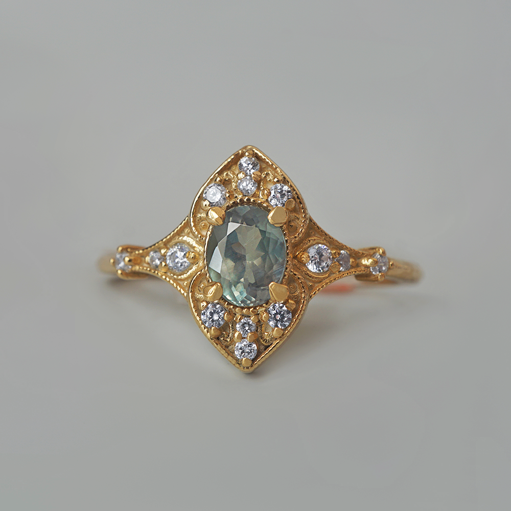 Limited Edition: The Turning Glass Alexandrite Ring in 14K and 18K Gold