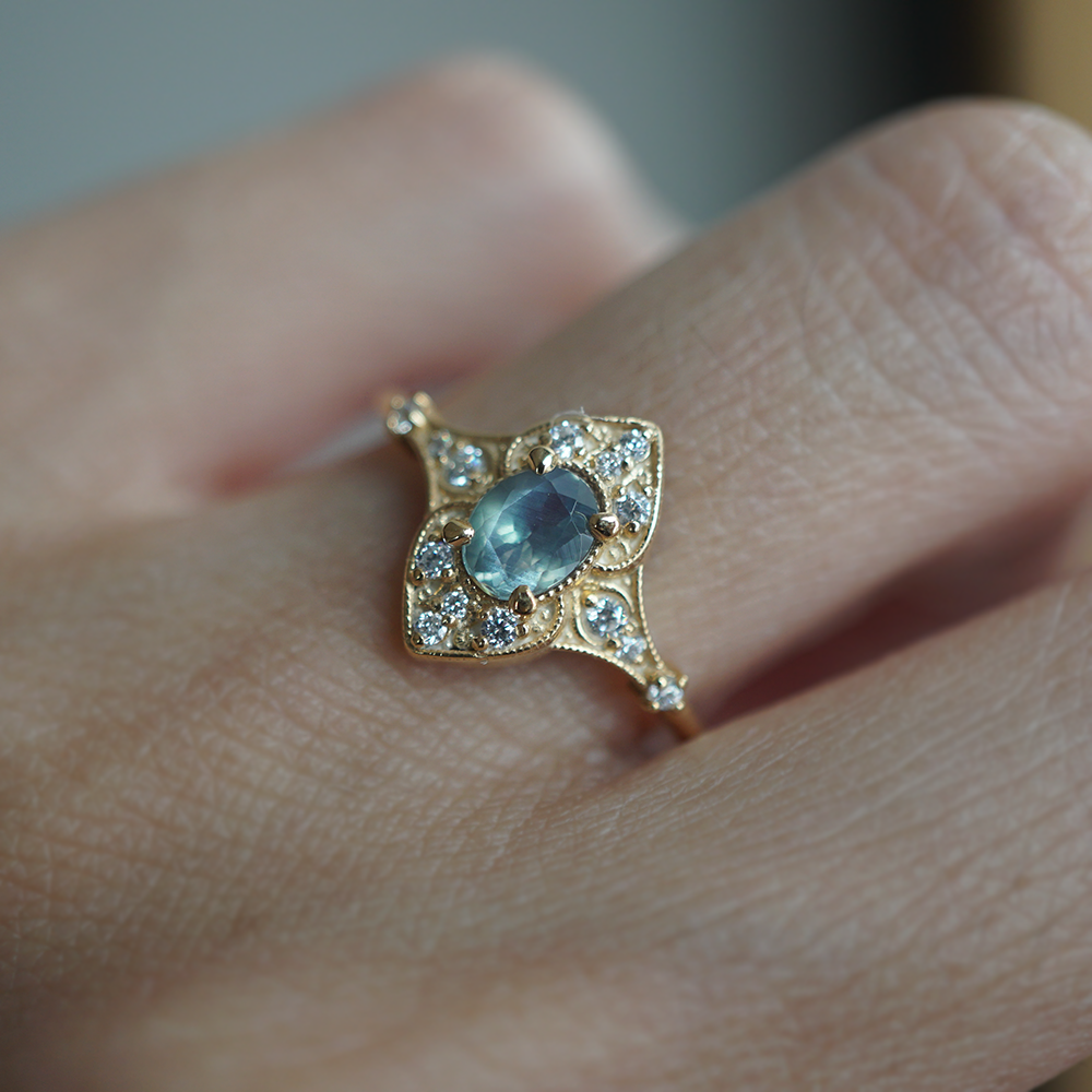Limited Edition: The Turning Glass Alexandrite Ring in 14K and 18K Gold